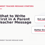 What to Write First in A Parent Teacher Message