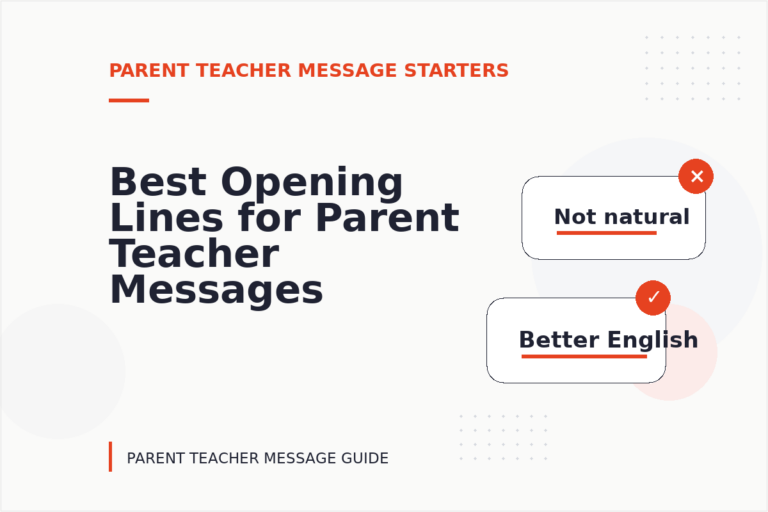 Best Opening Lines for Parent Teacher Messages Best Opening Lines for Parent Teacher Messages