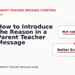 How to Introduce the Reason in a Parent Teacher Message