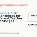 Simple First Sentences for Parent Teacher Messages