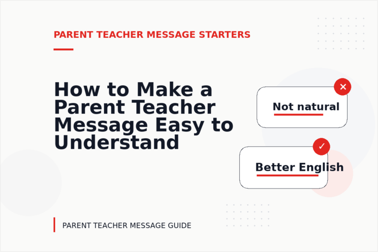 How to Make a Parent Teacher Message Easy to Understand