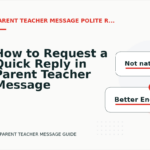 How to Request a Quick Reply in Parent Teacher Message English