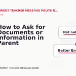 How to Ask for Documents or Information in Parent Teacher Message English