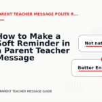 How to Make a Soft Reminder in a Parent Teacher Message