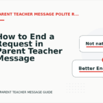 How to End a Request in Parent Teacher Message English
