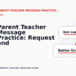 Parent Teacher Message Practice: Request and Reply Examples