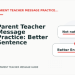 Parent Teacher Message Practice: Better Sentence Choices
