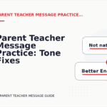 Parent Teacher Message Practice: Tone Fixes for Real Situations